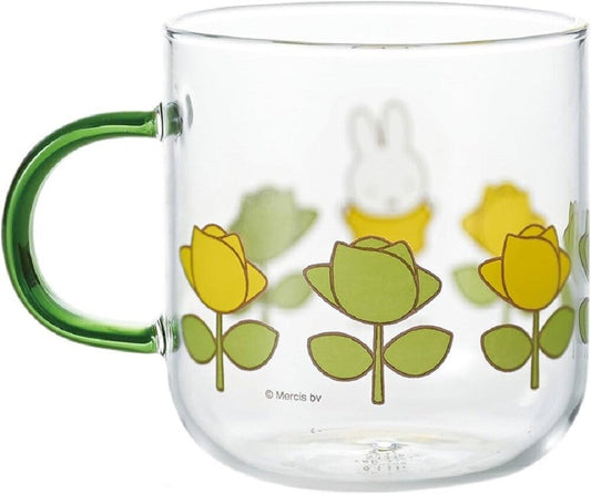 Miffy Farbgriff Hitzebeständiger Glasbecher (Grün*Rosa)