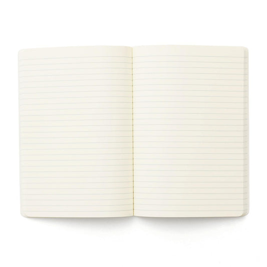 Soft PP Notebook A5 Ruled White