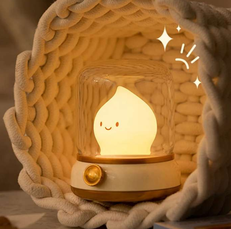 Oil Lantern Flame LED Night Lamp