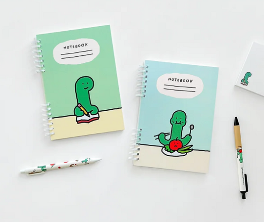 Joguman Studio Liniertes Frühlingsnotizbuch – Himmel - Brachio Eat