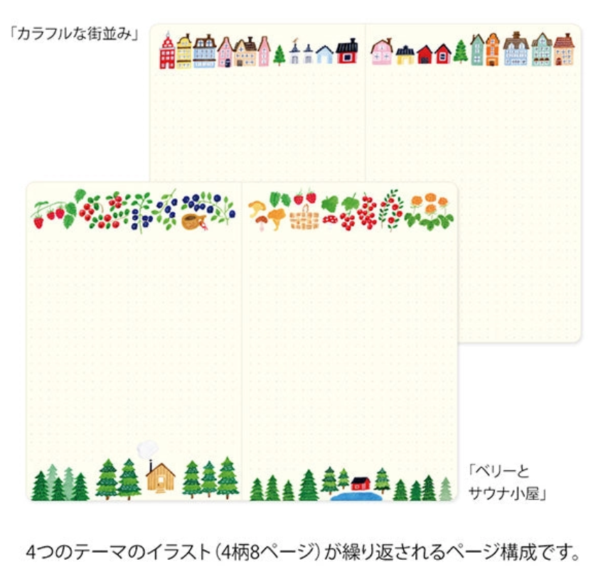 Yuru Log Notebook <B6> Scandinavia