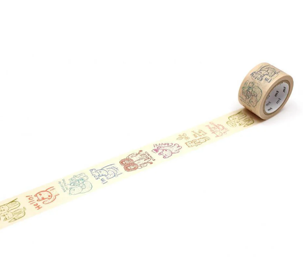 MT x Scandinavian Washi Tape Tasse voller Therapie Spruchband 7m