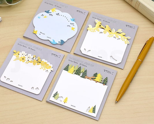 Midori Die-Cut Sticky Notes - Bird
