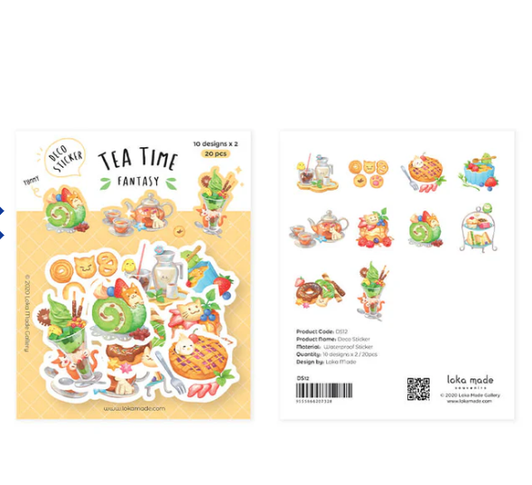 Teestunde Fantasie - Deko-Sticker