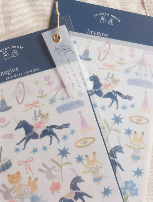 SOURTEAHOUSE CARNIVAL STARDUST – Washi-Sticker