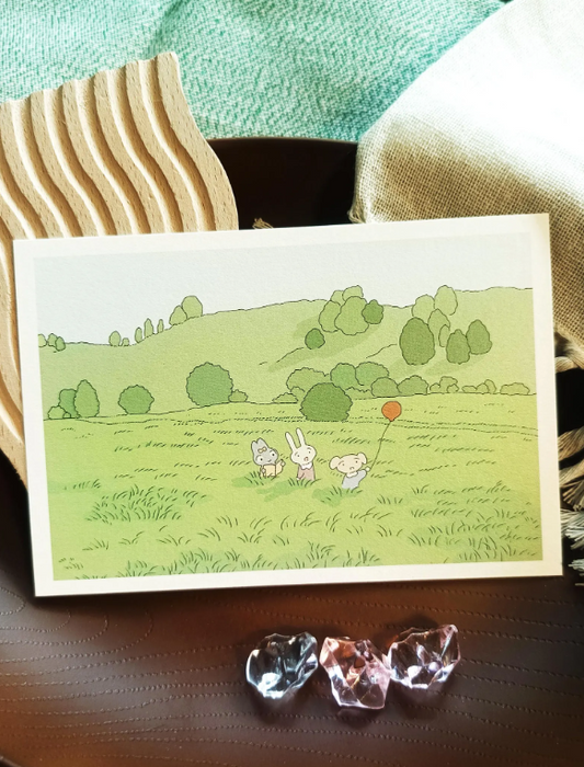 SOURTEAHOUSE GREEN FIELD-Postcard