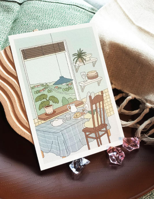 SOURTEAHOUSE COZY BREAKFAST-Postcard