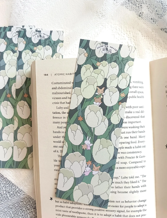 SOURTEAHOUSE TULIP FLOWER -BOOKMARK-1pcs