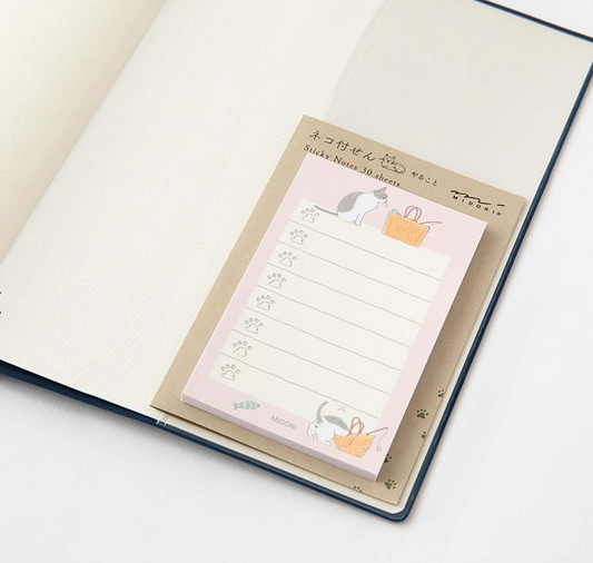 Haftnotizen To-Do Katze Pink