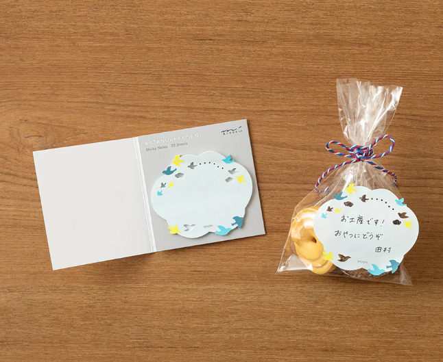 Midori Die-Cut Sticky Notes - Bird