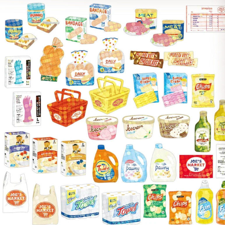 Versandkarton-Aufkleber-Set - Joes Markt