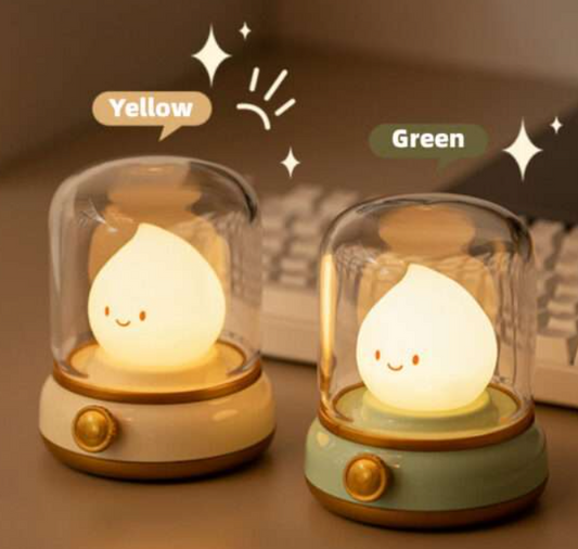 Oil Lantern Flame LED Night Lamp