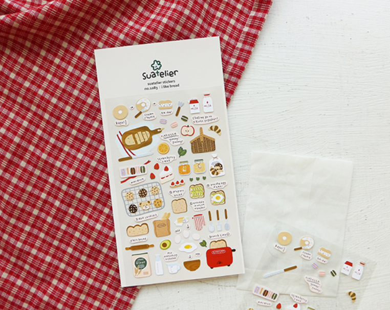 SUATELIER DESIGN AUFKLEBER - Ich mag Brot