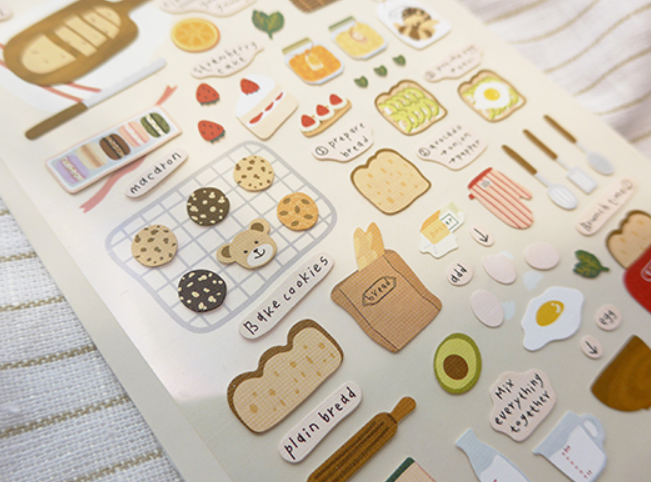 SUATELIER DESIGN AUFKLEBER - Ich mag Brot