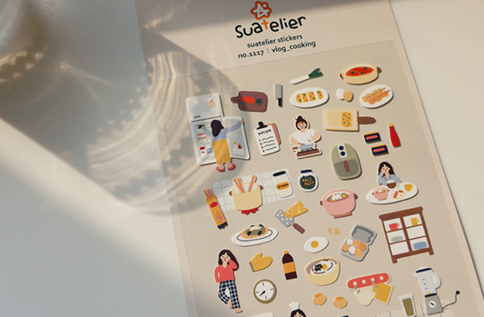 SUATELIER DESIGN STICKER - vlog_kochen