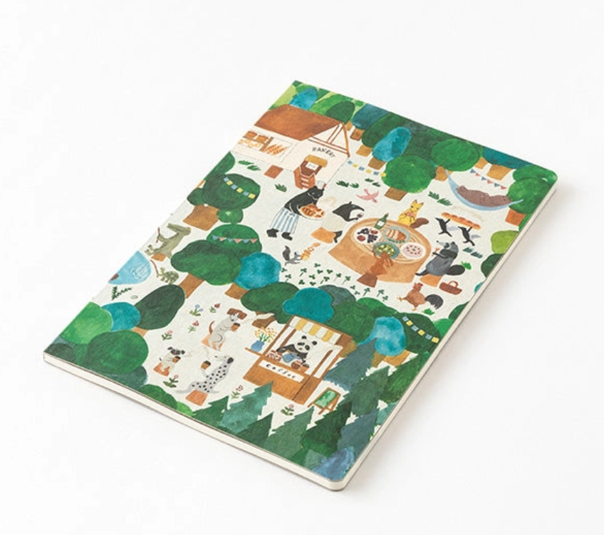 Midori Yuru Log Notebook <B6> Forest Animal