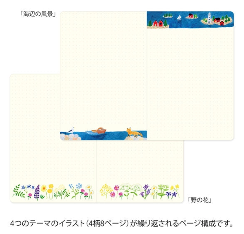 Yuru Log Notebook <B6> Scandinavia