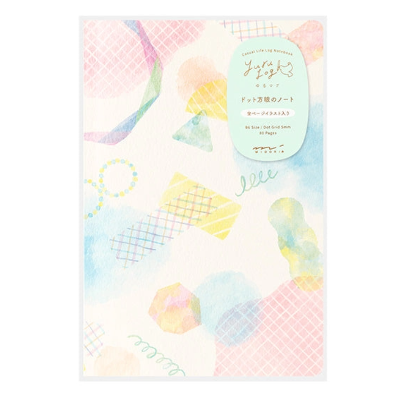 Midori Yuru Log Notebook <B6> Watercolour