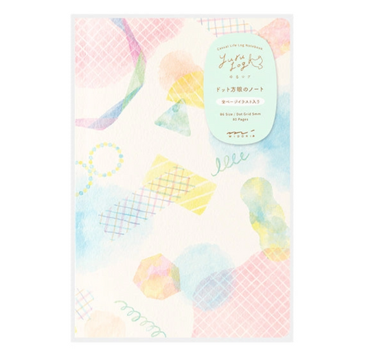 Midori Yuru Log Notebook <B6> Watercolour