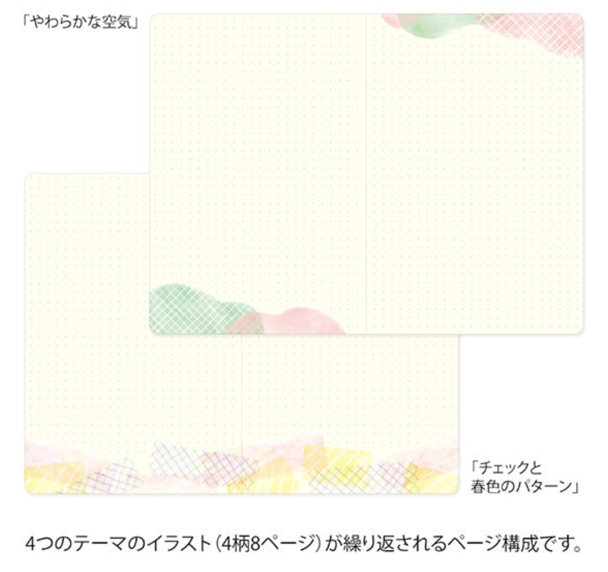 Midori Yuru Log Notebook <B6> Watercolour