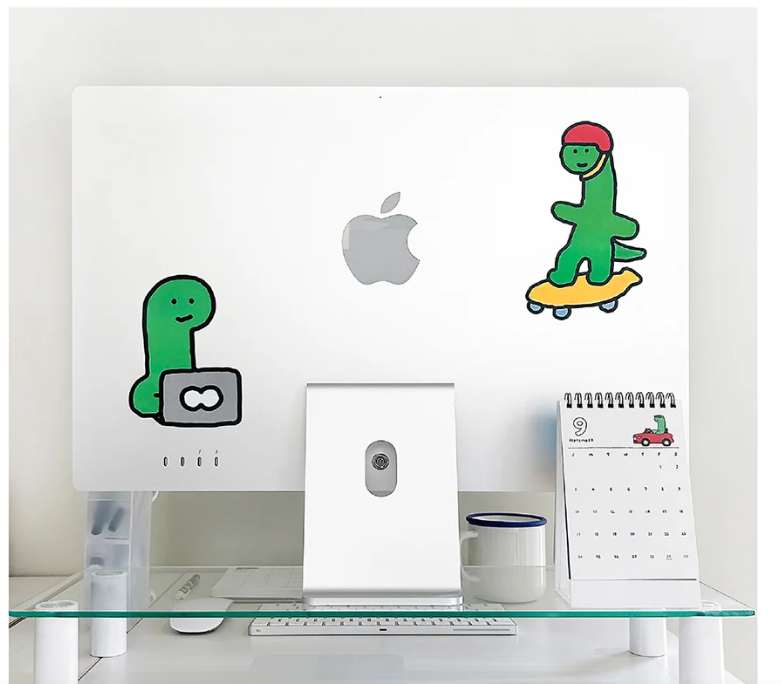 Abnehmbarer großer Dekorationsaufkleber (Laptop)
