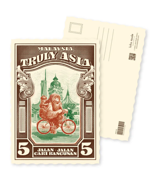 Malaysia Truly Asia: Jalan-jalan Cari Bangunan - Shaped Postcard