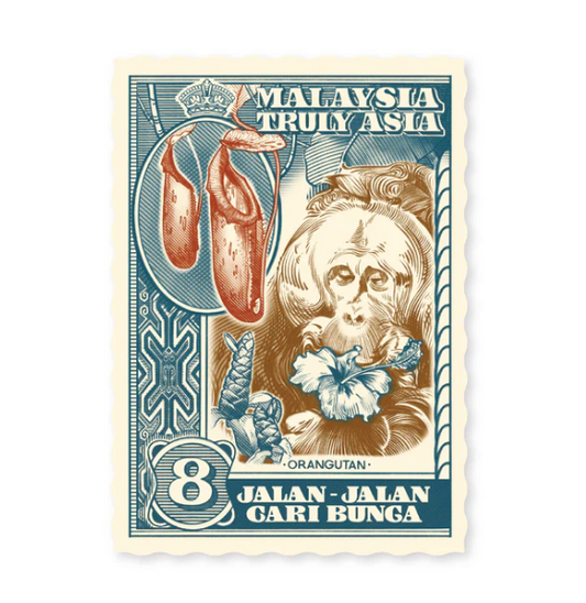Malaysia Truly Asia Postkarten-Sammelset (6 in 1)