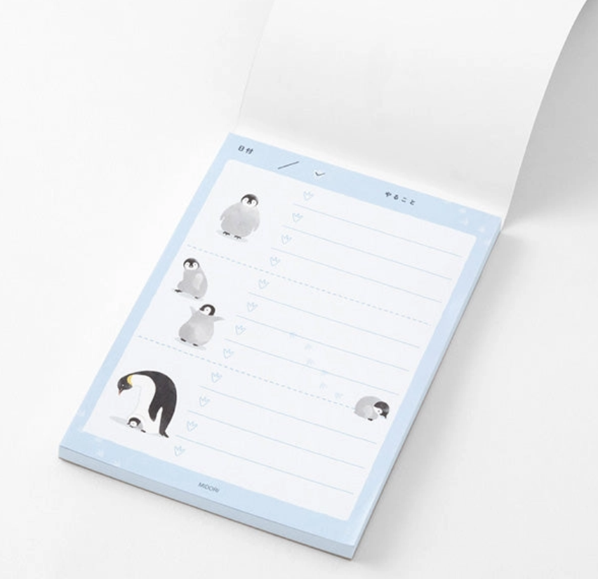 Midori To Do Memo Pad - Penguin