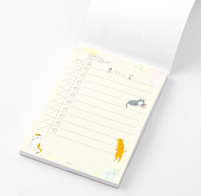 Midori To-Do-Memo-Block – Katzen