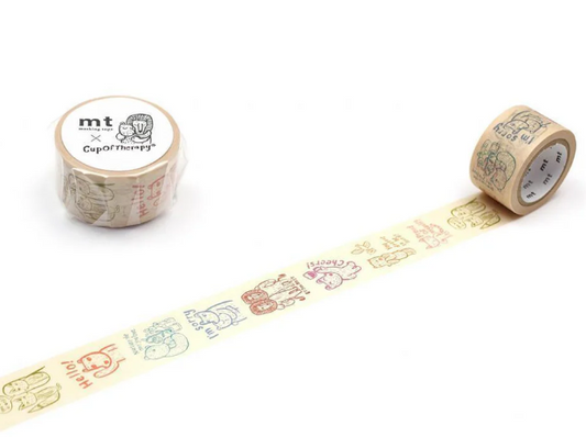 MT x Scandinavian Washi Tape Tasse voller Therapie Spruchband 7m