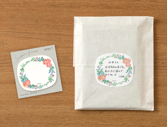 MIDORI Sticky Notes Transparency Wreath