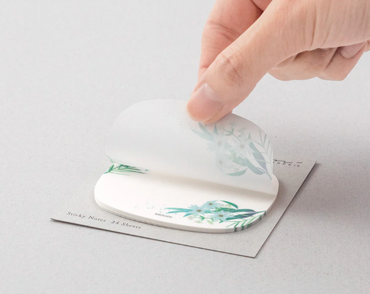 MIDORI Sticky Notes Transparency Leaves