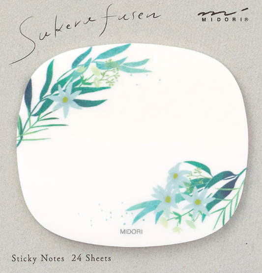MIDORI Sticky Notes Transparency Leaves