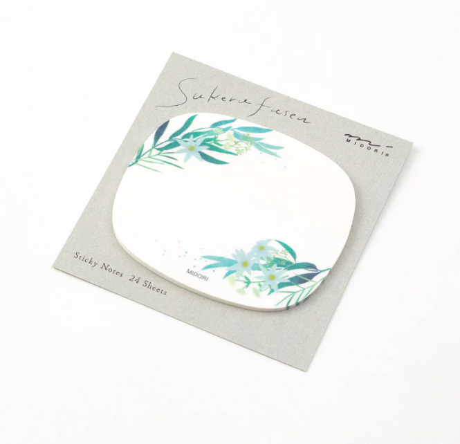 MIDORI Sticky Notes Transparency Leaves