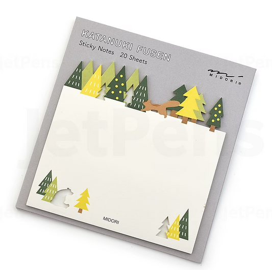 Midori Die-Cut Sticky Notes - Forest