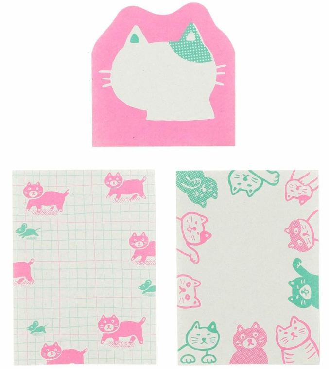 Hightide Retro Aji Gami Memo Pad Pink