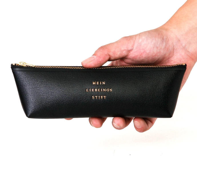 Hightide Classic Fastener Pen Case - Braun