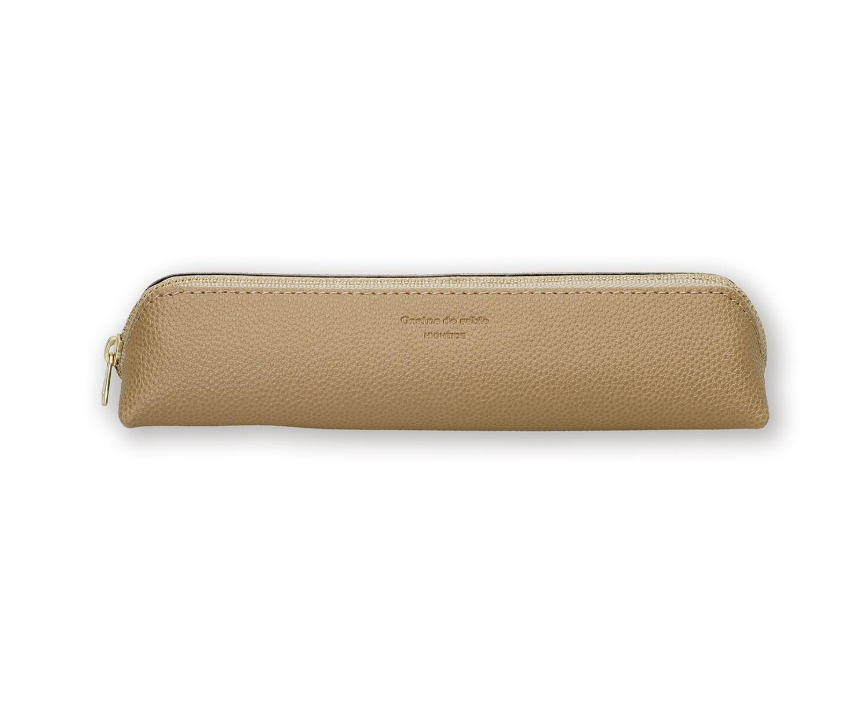 Hightide Grains de sable Fastener Pen Case Camel