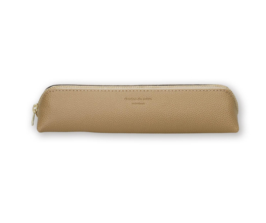Hightide Grains de sable Fastener Pen Case Camel