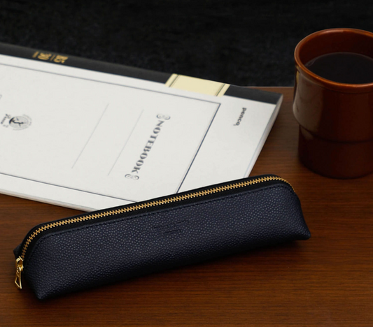Hightide Grains de sable Fastener Pen Case - Navy