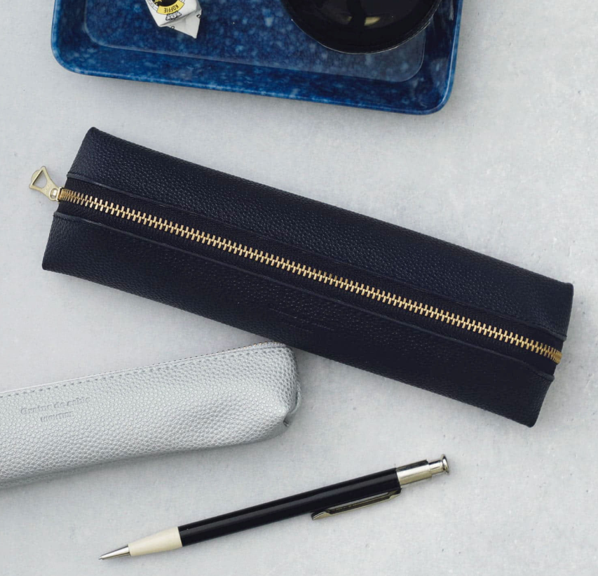 Hightide Grains de sable Fastener Pen Case - Navy