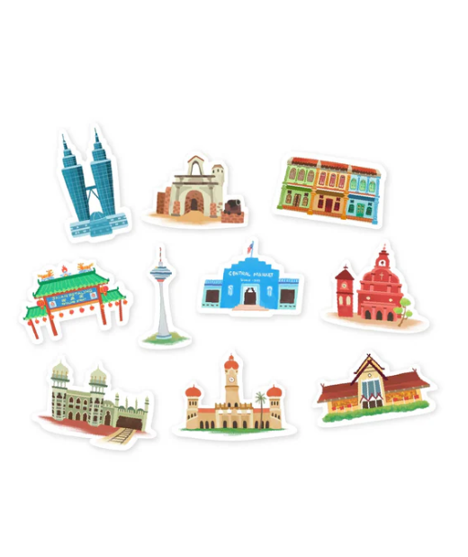 With love, Malaysia- Deco Sticker