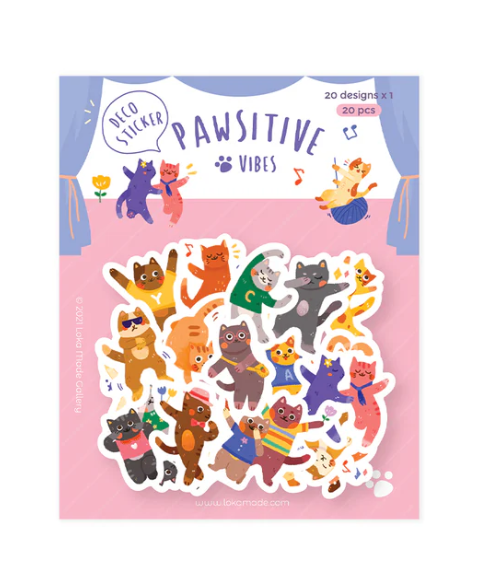 Pawsitive Vibes - Deco Sticker