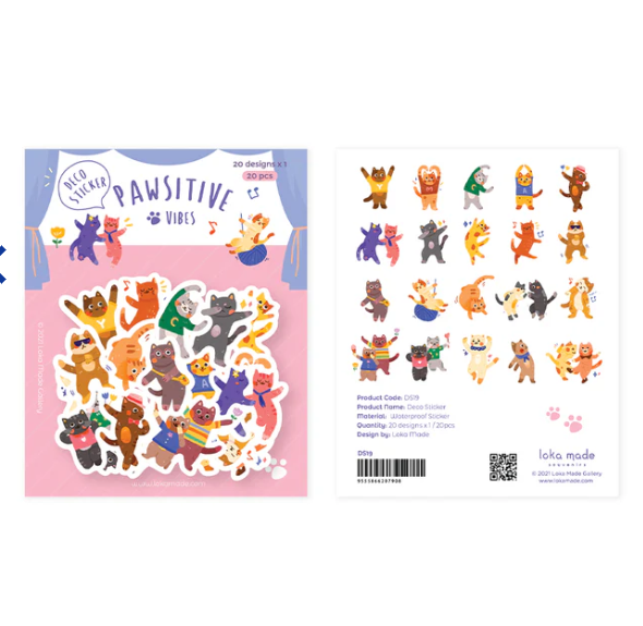 Pawsitive Vibes - Deko-Sticker