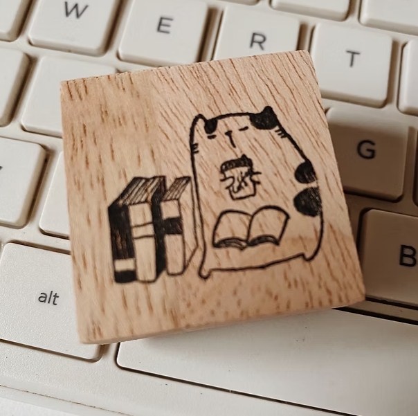 CATDOO NEKO & BOOK IN THE LIBRARY