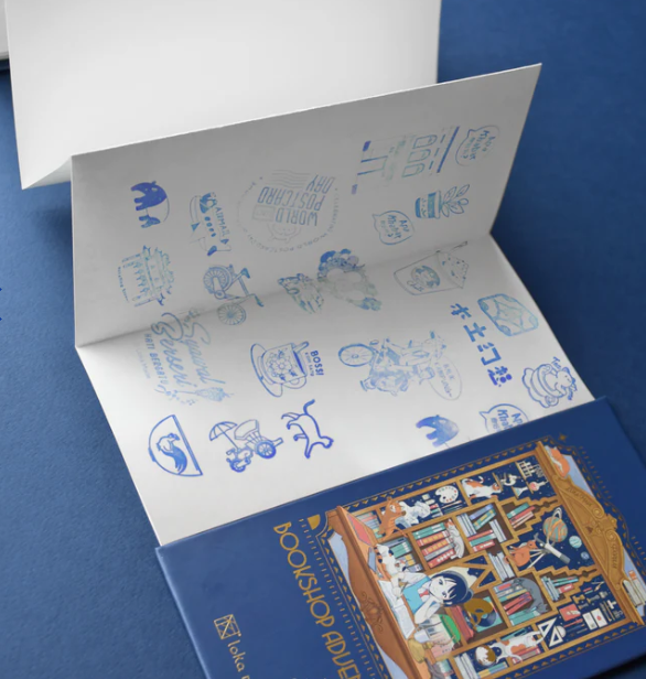 Bookshop Adventures 'Midnight Pages' - Stamp Book