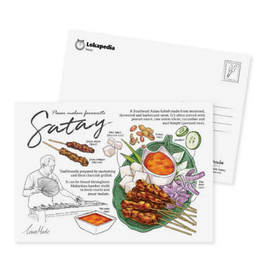 Lokapedia: Satay – Postkarte