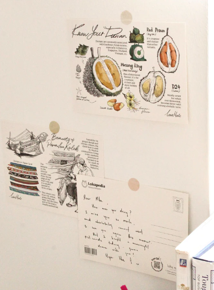 Lokapedia: Made With Durian - Postcard
