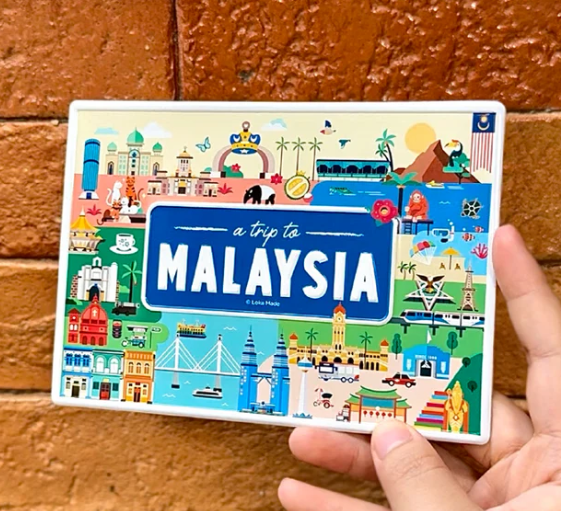 Metal Postcard ‘A Trip To Malaysia’