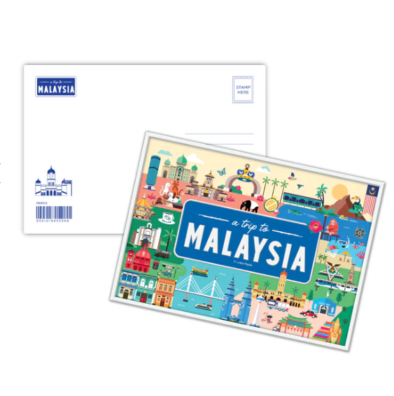 Metal Postcard ‘A Trip To Malaysia’